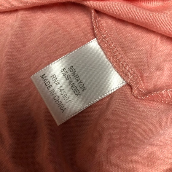 NWT Coco+Carmen peach ruffle sleeves top - Picture 7 of 7
